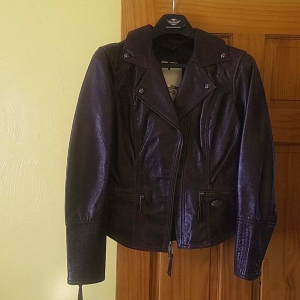 NWT Women's Harley Davidson leather jacket size Large
